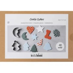 Utstikksformer - Julemotiver, 10 stk.