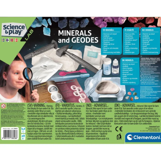 Vitenskapssett - Mineraler og geoder