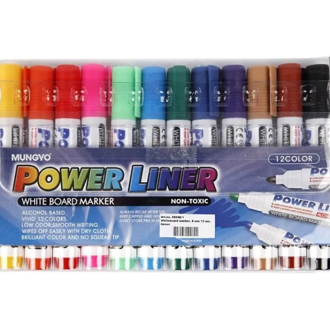 Whiteboardtusjer, 12 stk